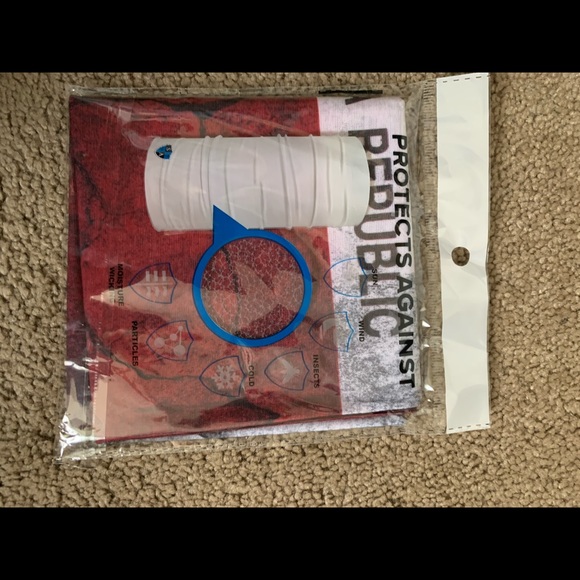 NWT SA face mask w/ California State flag - Picture 2 of 2